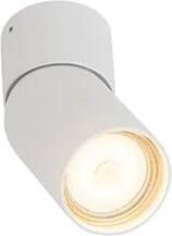 QAZQA Moderne opbouwspot wit GU10 50mm Falo