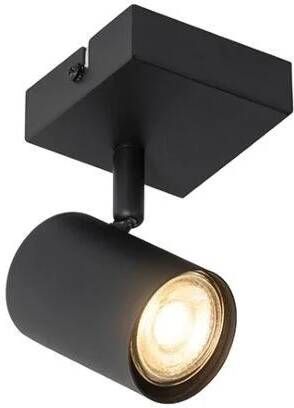 QAZQA Moderne spot zwart verstelbaar vierkant Jeana - Foto 2