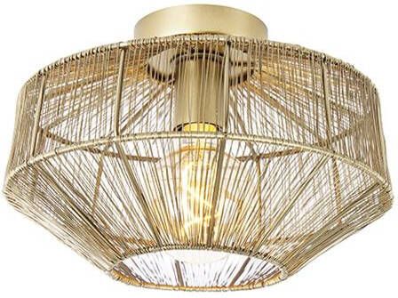 QAZQA Moderne plafondlamp messing 30 cm Bolti