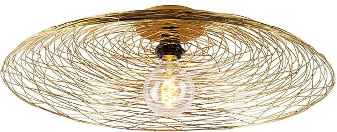 QAZQA Oosterse plafondlamp goud 60 cm Glan - Foto 1