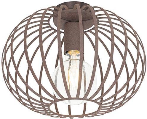 QAZQA Design plafondlamp roestbruin 30 cm Johanna - Foto 1