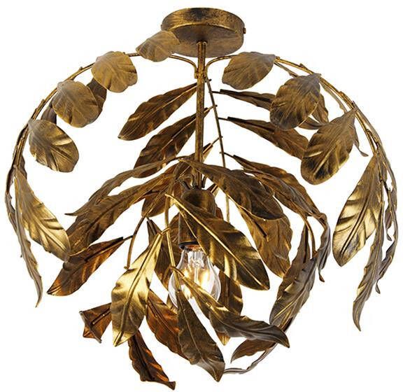 QAZQA Vintage plafondlamp antiek goud 45 cm Linden