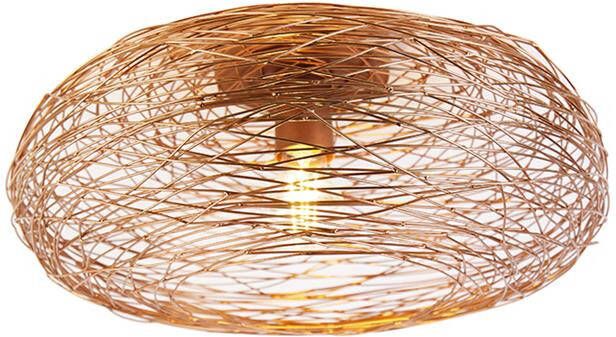 QAZQA Design plafondlamp koper ovaal Sarella - Foto 1