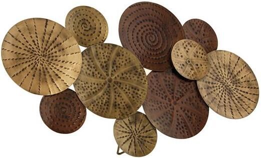 QAZQA Art Deco wandlamp antiek goud 71 cm Kelly