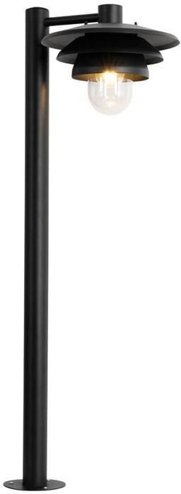 QAZQA Design buiten paaltje zwart 100 cm IP44 Morty