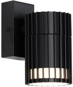 QAZQA Design buiten wandlamp zwart IP44 Boris