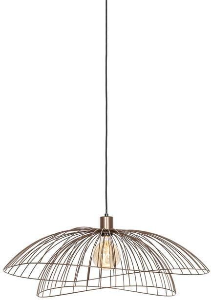 QAZQA Design hanglamp donkerbrons 66 cm Pua
