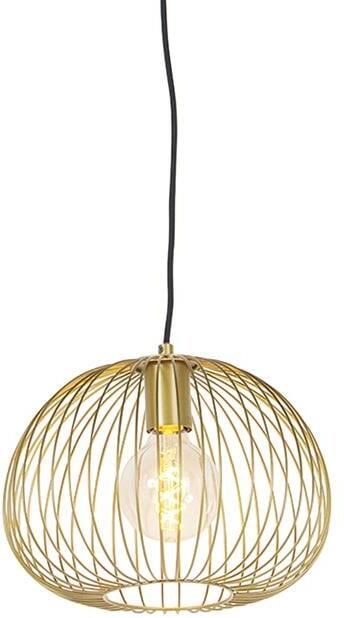 QAZQA Design hanglamp goud Wire Dough