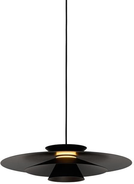 QAZQA Design hanglamp zwart incl. LED 3-staps dimbaar Pauline