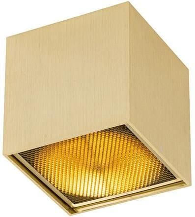 QAZQA Design opbouwspot goud GU10 111mm Box Honey