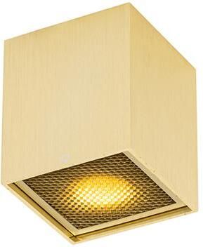 QAZQA Design opbouwspot goud GU10 50mm Qubo Honey