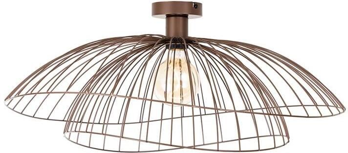 QAZQA Design plafondlamp brons met dubbele kap 45cm Pua