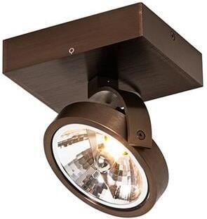 QAZQA Design spot donkerbrons draai en kantelbaar Go