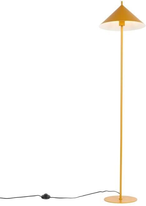 QAZQA Design vloerlamp geel driehoek Triangolo