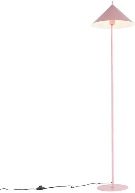 QAZQA Design vloerlamp roze driehoek Triangolo