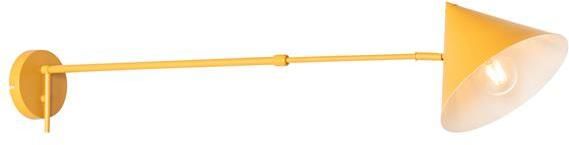 QAZQA Design wandlamp geel verstelbaar Triangolo