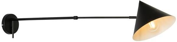 QAZQA Design wandlamp zwart verstelbaar Triangolo