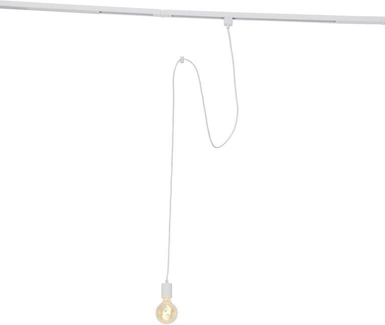 QAZQA Hanglamp wit voor railsysteem 1-fase Iconic Cavalux