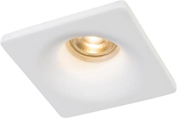 QAZQA Inbouwspot wit 12 cm rond Gypsy Stucco