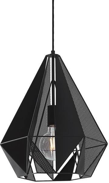 QAZQA Industriële hanglamp zwart met mesh Carcass