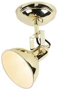 QAZQA Industriële ronde spot goud 1-lichts Tommy