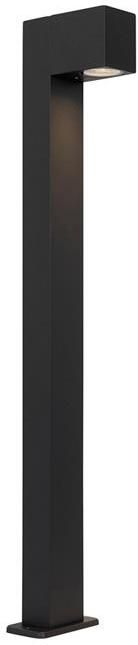 QAZQA Industriële staande buitenlamp zwart 80 cm IP44 Baleno