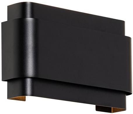 QAZQA Industriële wandlamp zwart 2-lichts Coen