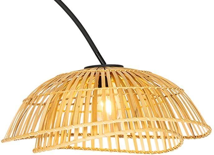 QAZQA Lampenkap naturel bamboe Pua