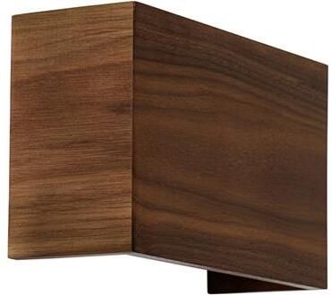 QAZQA Landelijke wandlamp walnoot hout Otan