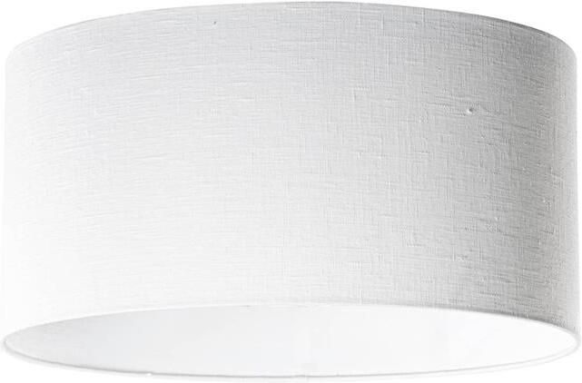 QAZQA Linnen lampenkap wit ovaal 50|33|25