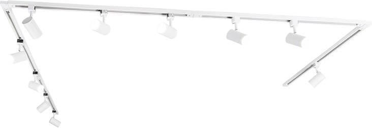 QAZQA Modern railsysteem met 10 spots wit 1-fase Iconic Jeana