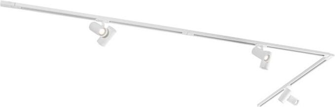 QAZQA Modern railsysteem met 3 spots wit 1-fase Iconic Scopio