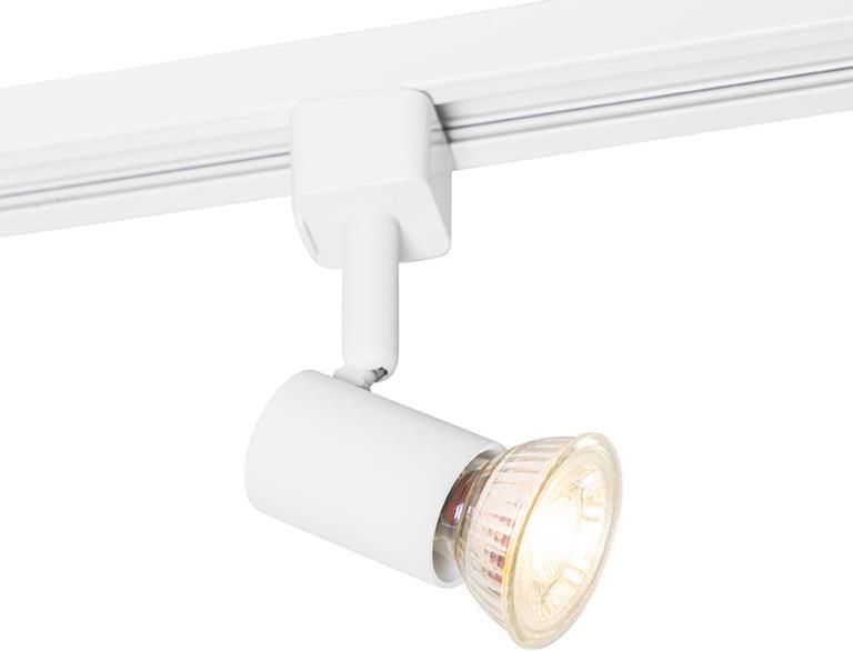 QAZQA Moderne 1 fase railspot wit Iconic Jeany