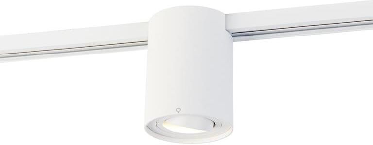 QAZQA Moderne 1-fase railspot wit Iconic Rondoo Up