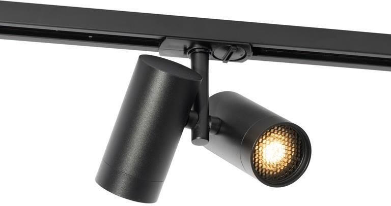 QAZQA Moderne 1-fase railspot zwart 2-lichts Iconic Scopio