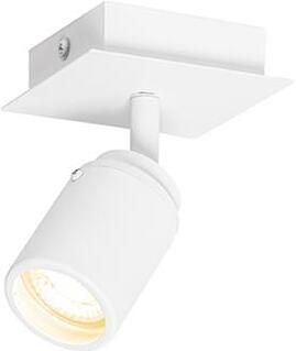 QAZQA Moderne badkamer spot wit vierkant IP44 Ducha