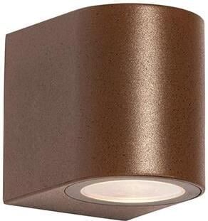 QAZQA Moderne buiten wandlamp roestbruin kunststof ovaal Baleno