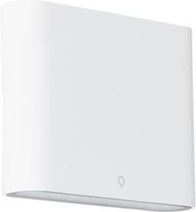 QAZQA Moderne buiten wandlamp wit 11 5 cm incl. LED Batt