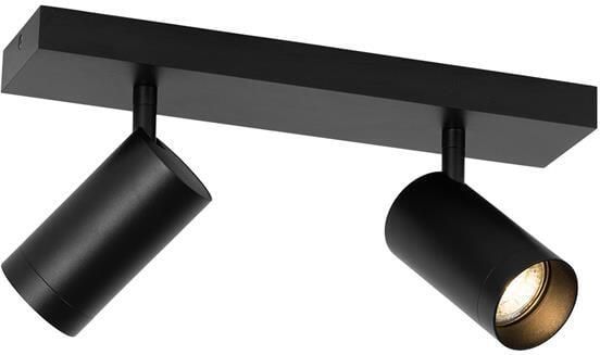 QAZQA Moderne plafondspot zwart verstelbaar 2-lichts Jeana Luxe