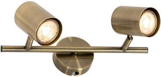 QAZQA Moderne spot brons kantelbaar 2-lichts Jeana