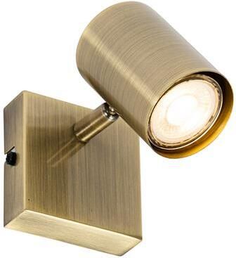 QAZQA Moderne spot brons verstelbaar vierkant Jeana