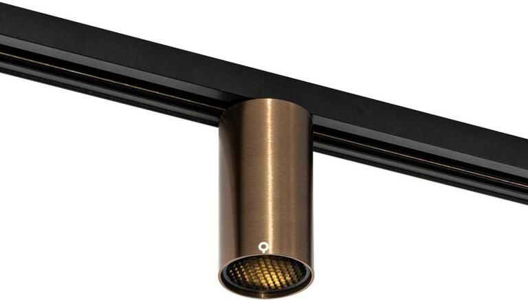 QAZQA Moderne spot donker brons voor railsysteem 1-fase GU10 50mm