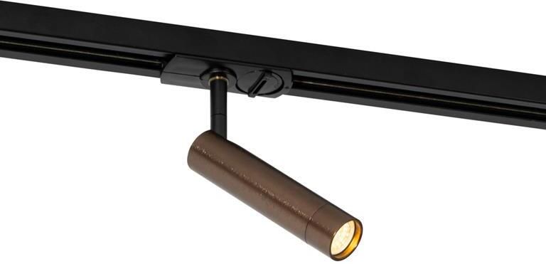QAZQA Moderne spot donker brons voor railsysteem 1-fase Iconic Ivy