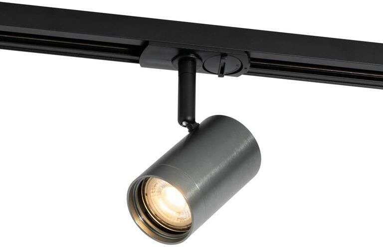 QAZQA Moderne spot gunmetal voor railsysteem 1-fase Iconic Jeana