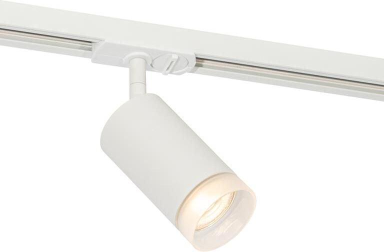 QAZQA Moderne spot met witte ring voor railsysteem 1-fase GU10 50mm