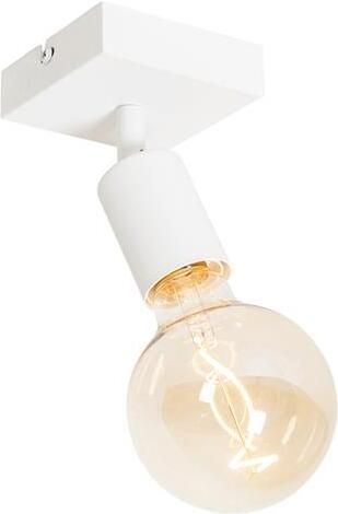 QAZQA Moderne spot wit vierkant Facil