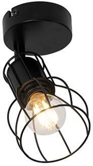 QAZQA Moderne spot zwart staal verstelbaar Botu