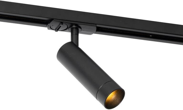 QAZQA Moderne spot zwart voor railsysteem 1-fase 35mm Iconic Jeana