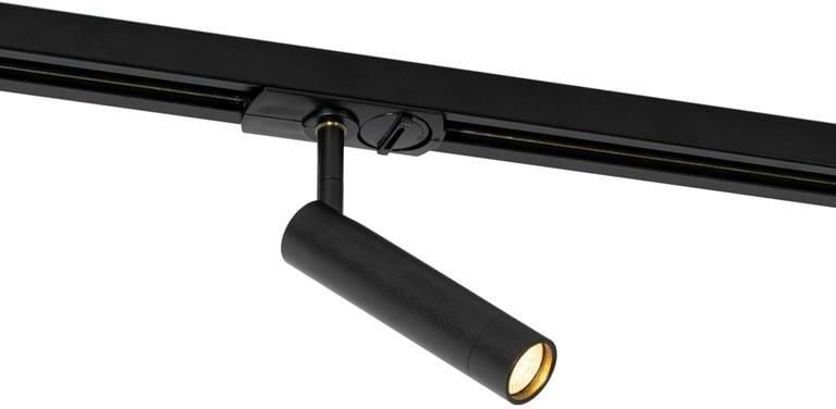 QAZQA Moderne spot zwart voor railsysteem 1-fase Iconic Ivy