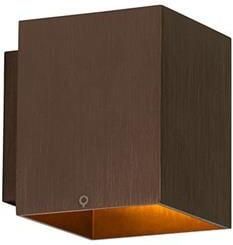 QAZQA Moderne wandlamp donkerbrons vierkant Sola